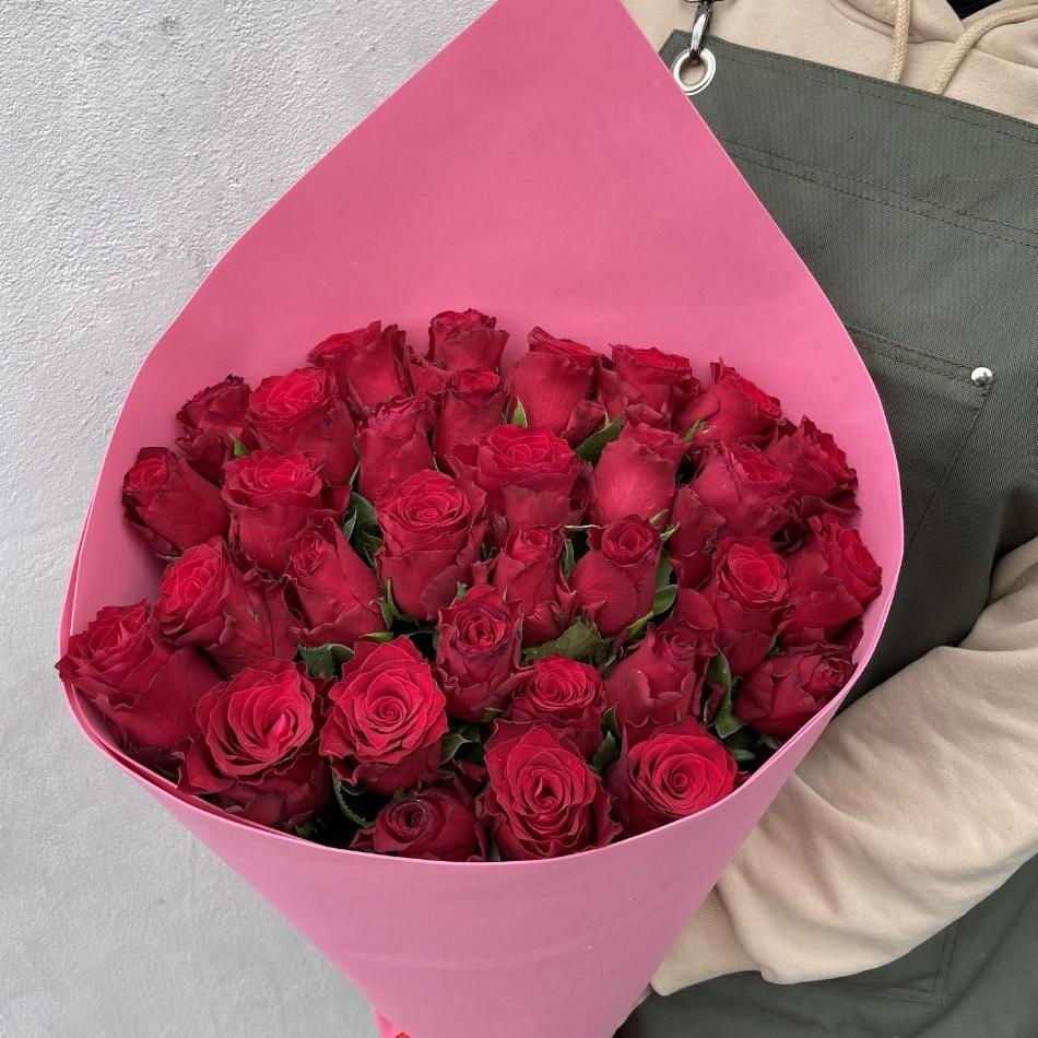 Букеты из красных роз 60 см (Эквадор) articul  207756