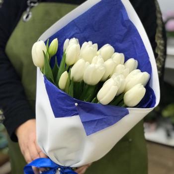 Белые тюльпаны 23 шт. код: 350262