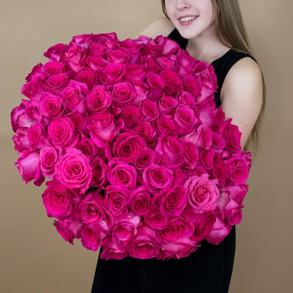 Букет из розовых роз 75 шт. (40 см) артикул  93786