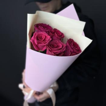 Букеты из розовых роз 40 см (Эквадор) артикул букета  94308