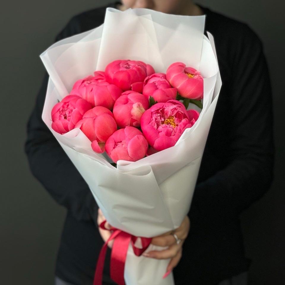 Букет с пионами 9 шт (Артикул: 172260)